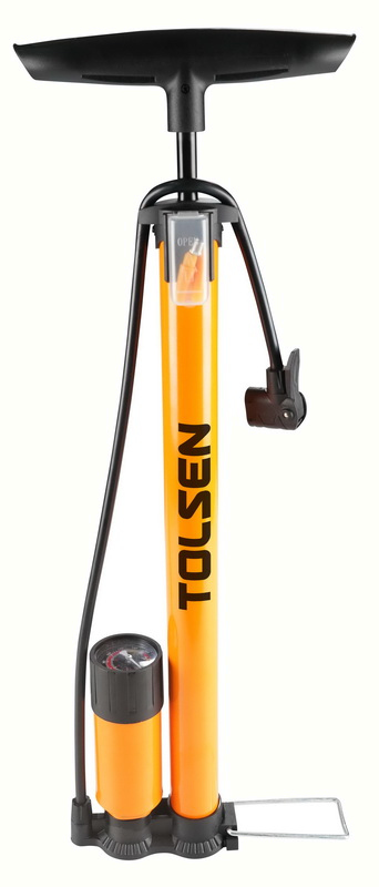 Pompa pentru biciclete cu manometru, 38x610mm